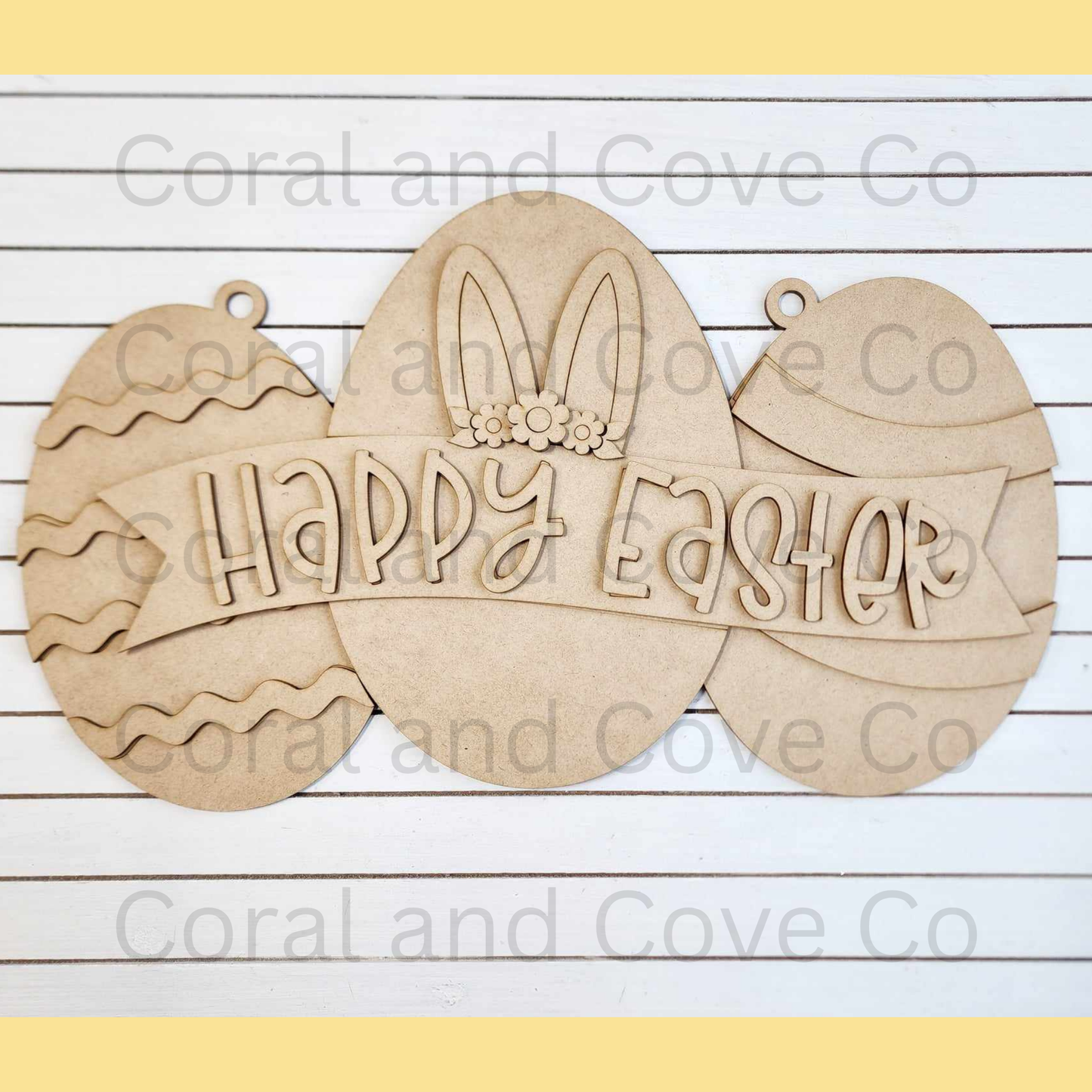 Easter Egg Door Hanger DIY Wood Blanks Kit