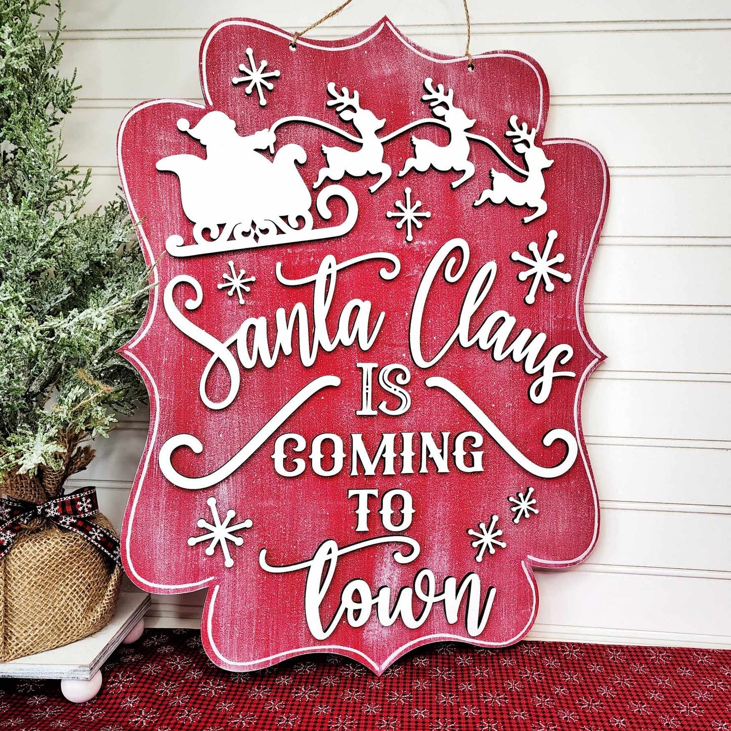 Santa Claus is Coming to Town DIY Wood Blanks Kit
