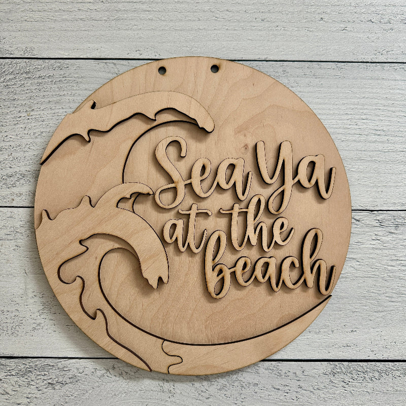 “Sea Ya at the Beach” Door Hanger Craft Kit