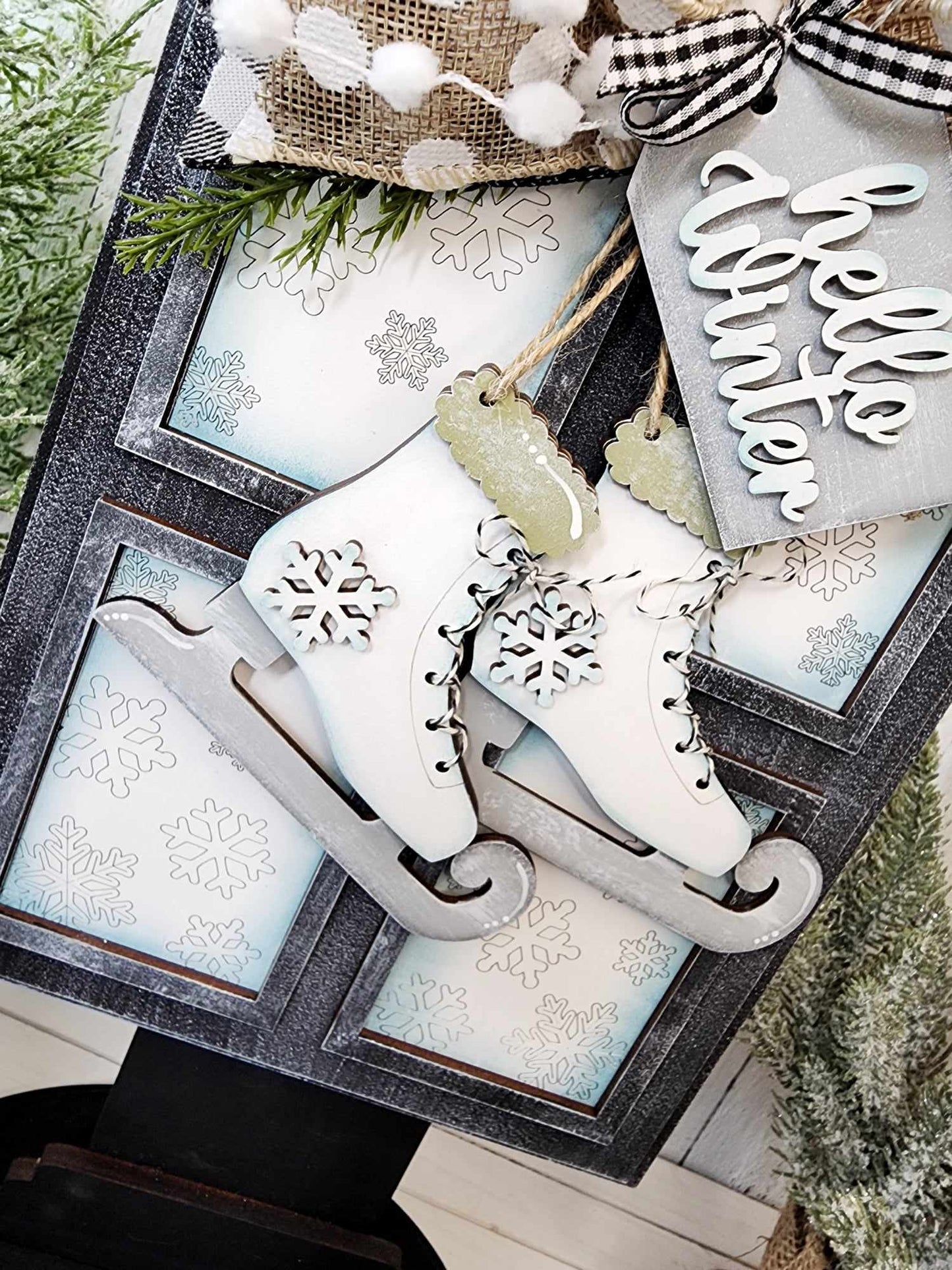 Hello Winter DIY Wood Blanks Kit