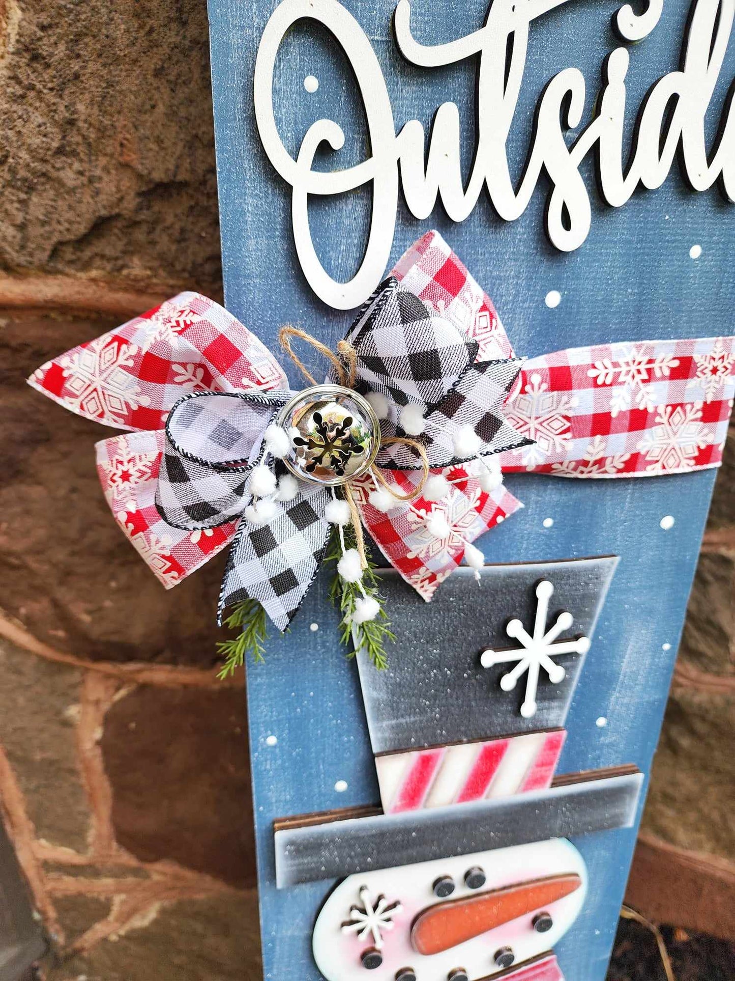 Snowman Porch Sign DIY Wood Blanks Kit