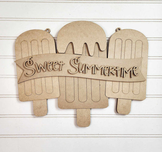 Sweet Summer Time Door Hanger DIY Wood Blanks