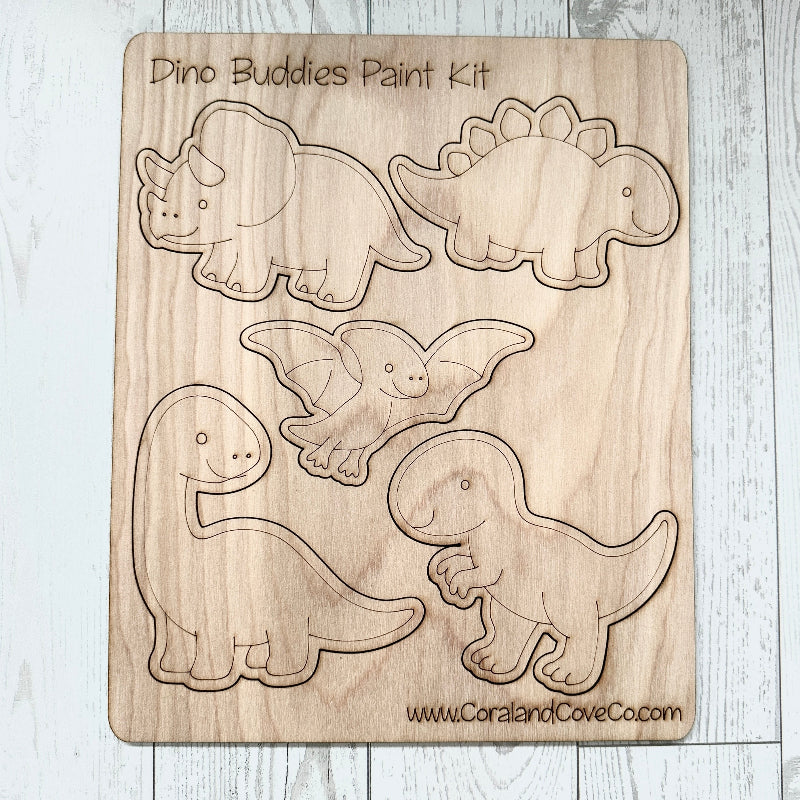 DIY_Wood_Painting_Kit_Dinosaur_Kids_Craft_for_Beginners