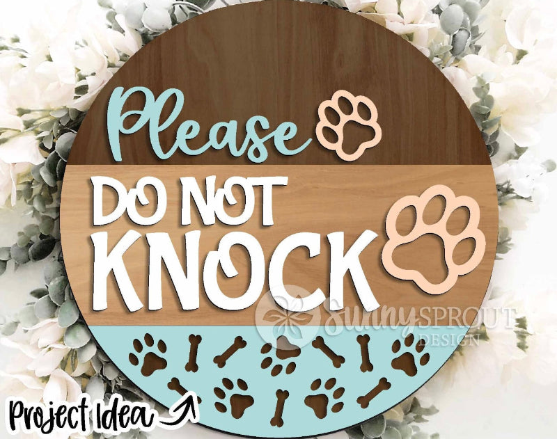 Dog Lover Door Hanger DIY Wood Blank Kit – Beginner Friendly Dog Decor