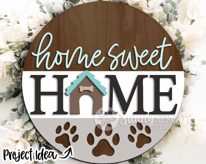 Dog Lover Door Hanger DIY Wood Blank Kit – Beginner Friendly