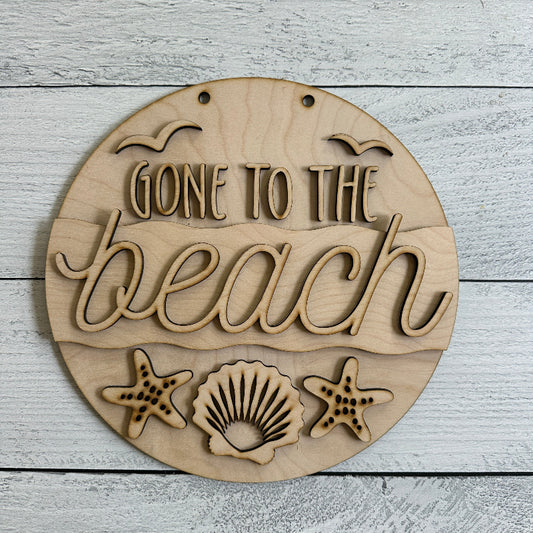 Gone To The Beach Door Hanger Craft Kit