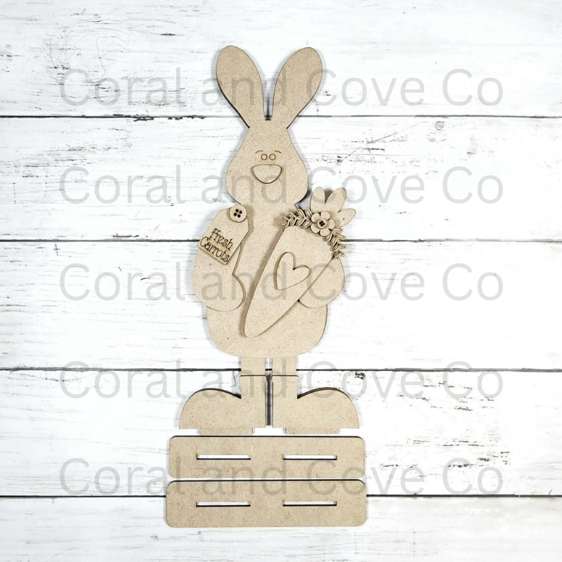 Standing Carrot Bunny Craft Kit