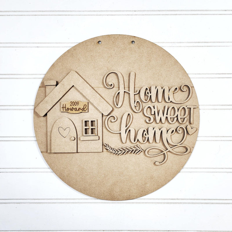 Home Sweet Home Door Hanger Craft Kit