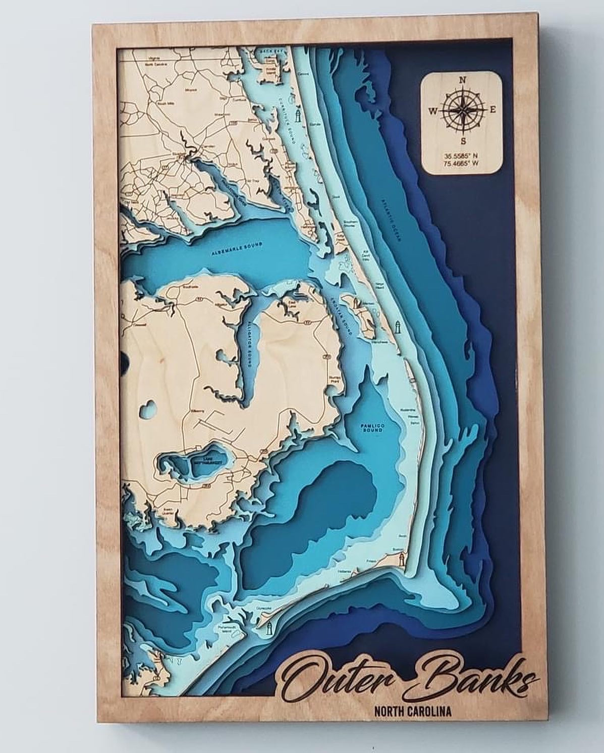 Outer Banks Relief Map